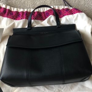 Tory Burch Block-T Leather Satchel
